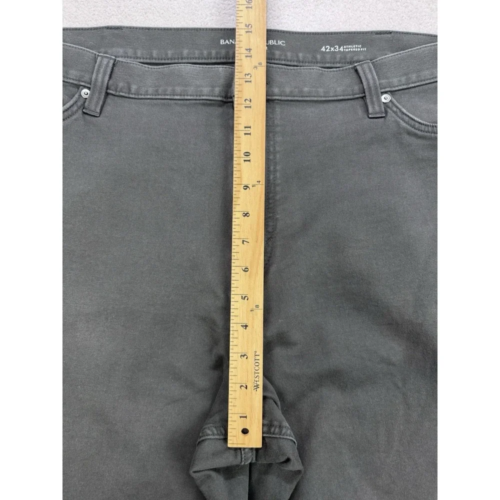 Banana Republic Traveler Pants Men 42x34 Gray Athletic‎ Tapered Fit